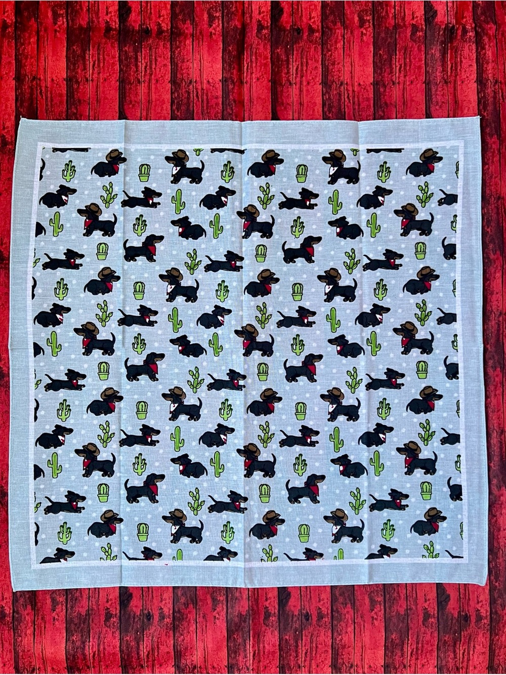 Dachshund Wiener Dog Cactus Bandana 🌵🐾